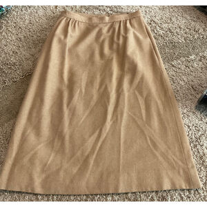 Camel hair skirt size 14